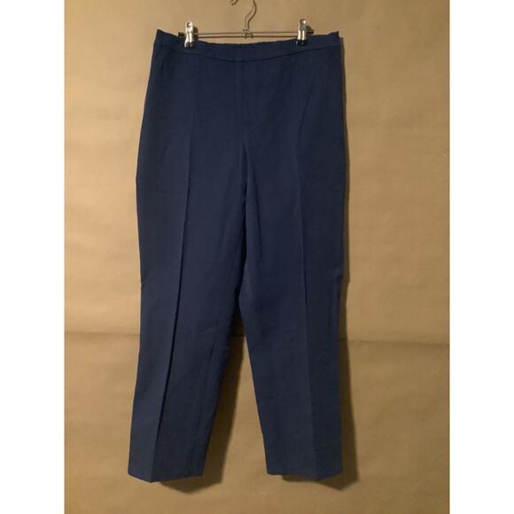ISAAC MIZRAHI LIVE Trouser Pants 14 Blue Pull On Comfort Office Career Stretch - Picture 1 of 5